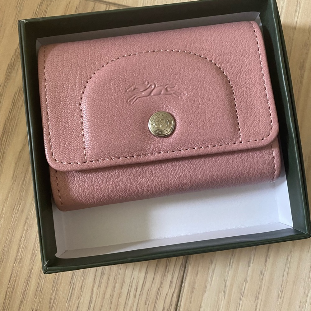 Longchamp Pink Key & Card Holder